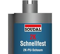 Soudal Espuma de poliuretano 2K de fijación rápida, 2 K, 210 ml, color beige