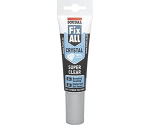 Soudal Fix All Crystal - Sellador adhesivo supertransparente de 125 ml