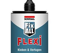 Soudal Fix All Flexi - Pegamento universal (470 g), color gris claro con boquilla de clip