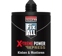 Soudal Fix ALL X-treme Power Express - Pegamento de montaje (420 g, con boquilla de clip), color blanco