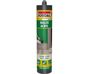 Soudal Pintor acrílico para construcción, sellador 310 ml, color gris