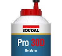 Soudal Pro 30D, cola para madera - 750g, Blanco