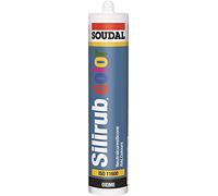 Soudal Silirub Color RAL 7016 - Cartucho de silicona, 300 ml, color gris antracita