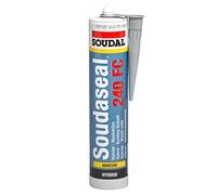 Soudal Soudaseal 240FC Sellador industrial de curado rápido, polímero híbrido tecnología garantiza adhesivo, 290 ml, color gris
