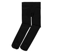 Soudittur Medias Convertibles de Ballet Danza Para Niñas y Mujer 90 DEN en Negro, M (6-10 años, Altura: 125-140 cm)