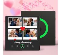 Soufeel Imán de nevera personalizado con música Imán personalizado con placa de Spotify que puede reproducir canciones Álbum de fotos personalizado Imanes de nevera Regalos para San Valentín Navidad