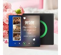 Soufeel Imán de Nevera Personalizado con música Imán Personalizado con Placa de Spotify Que Puede Reproducir Canciones Álbum de Fotos Personalizado Imanes de Nevera Regalos para San Valentín Navidad