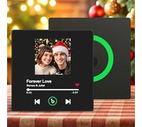 Soufeel Imán de Nevera Personalizado con música Imán Personalizado con Placa de Spotify Que Puede Reproducir Canciones Álbum de Fotos Personalizado Imanes de Nevera Regalos para San Valentín Navidad