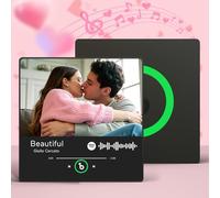 Soufeel Imán de Nevera Personalizado con música Imán Personalizado con Placa de Spotify Que Puede Reproducir Canciones Álbum de Fotos Personalizado Imanes de Nevera Regalos para San Valentín Navidad