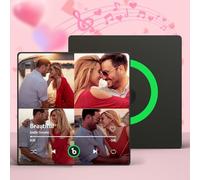 Soufeel Imán de Nevera Personalizado con música Imán Personalizado con Placa de Spotify Que Puede Reproducir Canciones Álbum de Fotos Personalizado Imanes de Nevera Regalos para San Valentín Navidad