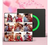 Soufeel Imán de Nevera Personalizado con música Imán Personalizado con Placa de Spotify Que Puede Reproducir Canciones Álbum de Fotos Personalizado Imanes de Nevera Regalos para San Valentín Navidad
