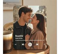 SOUFEEL Marcos de Fotos Personalizados, Marco de Foto Musical con Foto & Canción, Placa Spotify con Música, Regalo para Parejas, Amantes, Familia, Amigos