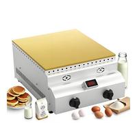 Soufflé comercial con placa de cobre antiadherente para panqueques, dorayaki y magdalenas en la cocina del hogar, restaurante, panadería o snack bar