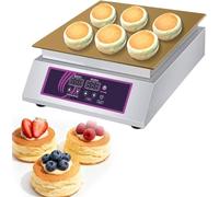 Soufflés Eléctrico, Antiadherente De Acero Inox Para Hacer Panqueques, Soufflés, Dorayakis Y Muffins. Máquina Para Fabricar Planchas Eléctricas Comerciales Con Placa Calefactora De Cobre Singlehead