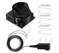 Souffleur pour Gonflables - Remplacement de Souffleur à Haute Pression Avec 3 Lumières LED | Pompe pour Matelas Pneumatiques, Lanternes, Plage, Halloween, Carnaval, Arrière-Cour