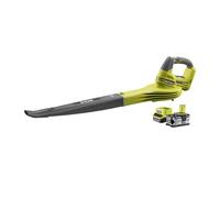 Ryobi Soplador de batería 18V con batería de 4 Ah, Color: Verde y Negro