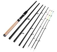 Sougayilang Alimentador Varilla con 3 Puntas Caña de Pescar Protable Spinning Casting Varilla de Viaje Surtido Completo Carpa Barra Gruesa