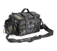 Sougayilang Bolsa de pesca, bolsas de almacenamiento para equipo de pesca de agua salada o agua dulce, puede almacenar cebo, comida de pescado, carretes de pesca, etc. Correa acolchada para el hombro