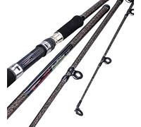 Sougayilang Caña de pescar de carpa, Porable High Carbon 4 piezas en blanco Carpa caña de pescar para viajes agua dulce agua salada pesca