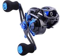 Sougayilang Carrete de cebo, relación de engranaje 7.0:1, potencia súper suave, rodamientos de bolas blindados 9 + 1, carrete de pesca anticorrosión (derecha)