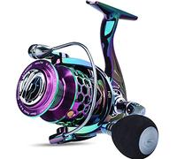 Sougayilang Carrete de Pesca de Color 13 + 1 BB Carrete de Spinning Potente y Ligero con Marco de gestión de línea de Grafito CNC para Agua Dulce