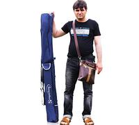 Sougayilang Estuche Organizador para caña de Pescar, Bolsa de Almacenamiento para caña de Pescar y Organizador de Carrete para Viajes, Longitud Azul: 160 cm, Length: 160cm/63, Minimalista