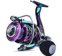 Sougayilang LY1000 - Carrete de Pesca Ligero de Aluminio Ultra Suave, 13+1BB