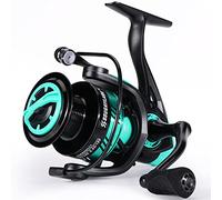 Sougayilang SL - Carrete giratorio 5.2:1, carrete de metal de alta velocidad, potente carrete de pesca giratorio, carpa de pesca, lucio, fibra de carbono, arrastre máximo de 25 libras, carrete de