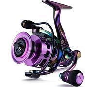 Sougayilang Spinning Reel 6.0: 1 Relación de Engranaje Marco de Grafito, 12 + 1 BB Carretes de Pesca Coloridos con 25 lbs de Arrastre de Carbono, para Carrete Giratorio de Agua Dulce o Salada