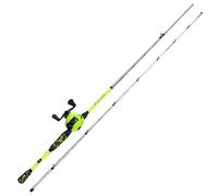 Sougayilang ZJJ Baitcaster IM7 Grafito 2 Piezas 7.2:1 Freno Magnético Guías Acero Inoxidable Pesca Agua Dulce Salada