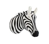 SouiWuzi Cabeza de Animales de Peluche de Cebra para la Sala de Pared Montaje de Pared Decoración Colgante de niños, Cabezal de Animales Colgantes