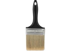 SOUJAP 15 pinceles de pintura de 4 pulgadas a granel, mango de plástico, reparación del hogar, pinceles planos para pintura acrílica, uso al aire libre, pared