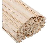 SOUJAP 300 palitos de bambú de 40 cm, tiras planas de madera de bambú para manualidades, modelismo