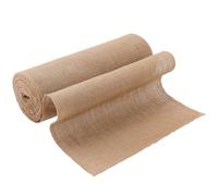SOUJAP Camino de mesa de arpillera de 30 cm x 10 m, rollo de arpillera marrón, yute natural, para mesas de comedor, manualidades, proyectos de costura