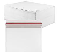 SOUJAP Paquete de 100 sobres de cartón blanco A4, 325 x 230 mm, rígidos, para archivos, fotos, papel