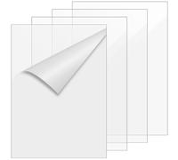 SOUJAP Paquete de 4 láminas acrílicas transparentes A3, paneles de plástico transparente de 420 x 297 x 3 mm, tablero acrílico para decoración del hogar, exhibición, marco de fotos, pintura