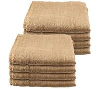 SOUJAP Paquete de 8 bolsas de arpillera de 40 x 24 pulgadas, bolsas grandes de arpillera para carreras de patatas, sacos de Navidad para jardinería, plantación y cultivo