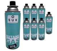 SOUK ONE Cartucho de gas premium de 227 g, tipo MSF-1a, válvula de bayoneta, estufa de camping, calentador de gas, cartucho de gas butano para camping (16 x 227 g)