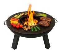 SOUK ONE Plancha Ø 60 cm Anillo de fuego, placa de fuego, anillo de parrilla para brasero, cubo de fuego - Placa de parrilla de acero de 4 mm de espesor (Contenido: 1x plancha sin brasero)