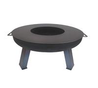 SOUK ONE Plancha de 80 cm de diámetro, anillo de fuego, anillo para barbacoa para brasero o barril de fuego, plancha de acero de 4 mm de grosor (contenido del envío: 1 plancha)