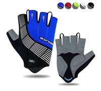 Souke Sports Guantes De Ciclismo Acolchados Antideslizantes Medio Dedo Acolchado Transpirable Guantes MTB Mujer/Hombres Unisexo