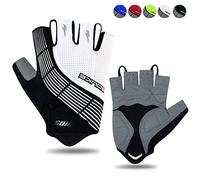 Souke Sports Guantes De Ciclismo Acolchados Antideslizantes Medio Dedo Acolchado Transpirable Guantes MTB Mujer/Hombres Unisexo