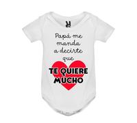 Soul | Body de Manga Corta Para Bebé | Regalo Mamás, Papás y Bebés Recien Nacidos | Día del Padre de la Madre San Valentin (Papá me manda, 6/12 Meses)