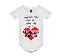 Soul | Body de Manga Corta Para Bebé | Regalo Mamás, Papás y Bebés Recien Nacidos | Día del Padre de la Madre San Valentin (Mamá me manda, 12/18 Meses)