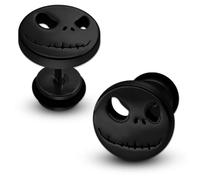 Soul-Cats - 1 par de dilatadores falsos Halloween Nightmare, color: negro