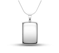 Soul-Cats Medallón de plata de ley 925 - Plegable para fotos con o sin cadena en una caja de regalo - Colgante de foto personalizado de plata real, Kette 45cm & Anhänger, Plata esterlina, No es una