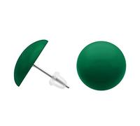 Soul-Cats Orejas perforadas pernos prisioneros dulces alrededor de 1.6cm muchos colores rojo amarillo naranja verde blanco azul, color: verde oscuro
