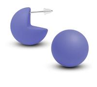 Soul-Cats Pendientes coloridos de plástico mate de 20 mm de diámetro para mujer, bonitos pendientes en diseño de bola, Acrílico