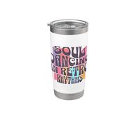 Soul Dancing In Retro Rhythms Groovy Vaso térmico de acero inoxidable de doble pared