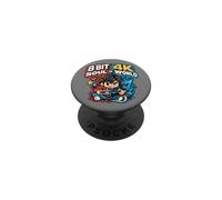 Soul de 8 bits en 4K World Retro Gamer Collective Studio PopSockets PopGrip Adhesivo